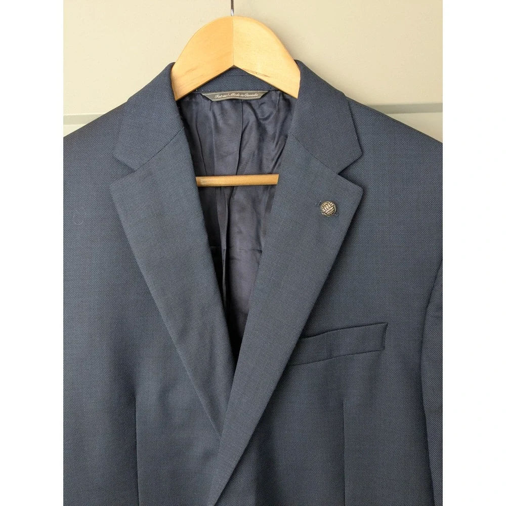 NWT Jack Victor 3Sixty5 Mens Wool Performance Blazer Navy Blue‎ Size 42L